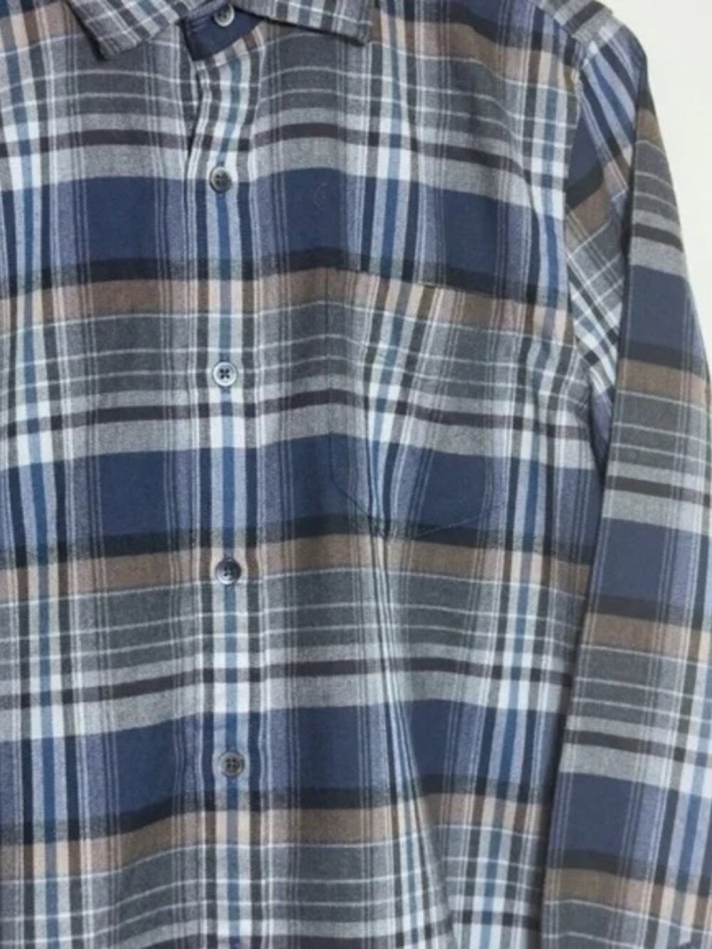 Bloomingdale's Men's Long Sleeve Button Checkered Flannel Shirts Multi Sizes - Picture 3 of 10